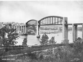 The Royal Albert Bridge at the turn of the last century