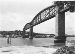 The Royal Albert Bridge in the 1950s
